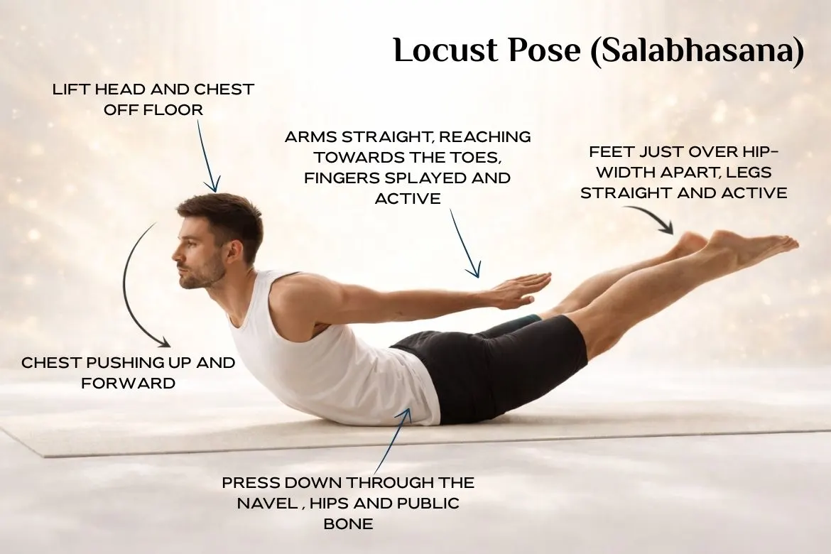Salabhasana Locust Pose Benefits Steps And Guide